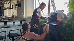 trio dives into intense fisting action and beyond in this wild gay video on red