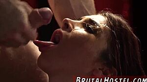 teen felicity feline dominates tourists with extreme outdoor blowjob in this exciting scene