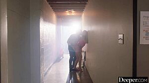 Deeper bad girl anna claire gets her mouth & pussy fucked hard