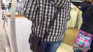 Charming Czech Kitten Seduced in Mall for POV Penetration