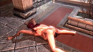 In the erotic scriptures, the old mistress dives into big tits pussy in public