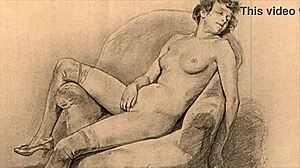 复古情色画作勾起好奇与魅力