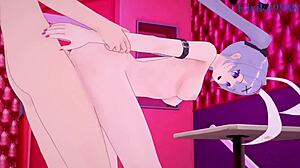 Hatsune Miku in rabbit hole sex!