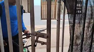 Delivery guy fucks chubby ass