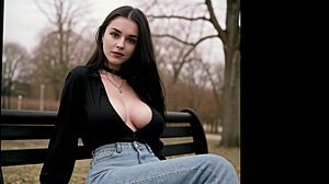 Ai Art Model Featuring College Goth Girl In Anime Hentai Style