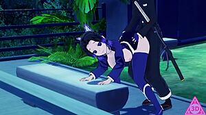 I love watching shinobu from kimetsu no yaiba in hentai, her big tits and ass getting blowjob and handjob.