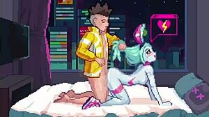 Hmv's Pixel Art Hentai Features Futa Deepthroat and Anal