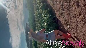 Loira Gostosa Gets Corn Cob in Mouth