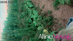 Loira Gostosa Gets Corn Cob in Mouth