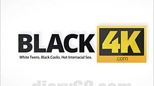 Young blonde beauty teasing with sensual moves and charm.