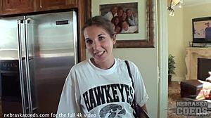Hot Iowa Girl Gets Naked And Masturbates On Camera For The First Time!