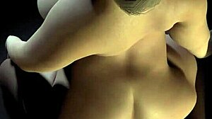 hot milf in 3d hentai can't stop humping that plastic dick with her tits bouncing