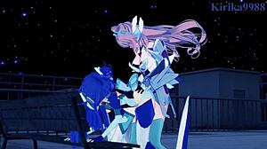 Tsubasa Kazanari And Kanade Intense Futanari Sex With Maria Cadenzavna Eve.