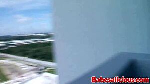 small tits brunette gets amazing fuck!