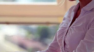 Rebecca Volpetti Checks Plumber's Big Tool.