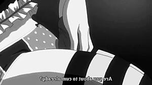 this anime footjob is so hot with hentai action!