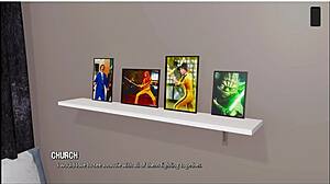 Skinny brunette in ripped lingerie teases with wild moves.