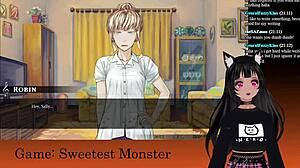 Vtuber lewdneko dives into sweetest monster hentai game for Halloween part 2.