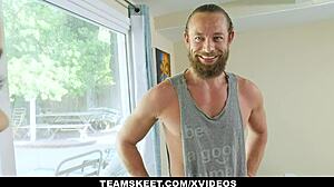 Petite Teen Lily Glee's First Standing Encounter