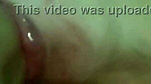 Wife gives a wet blowjob and handjob, ending with cum on her small tits