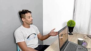 Funcionário se salvou da advertência e ainda comeu a secretária gostosa - com angel dinizz e teddy caralhao completo no red