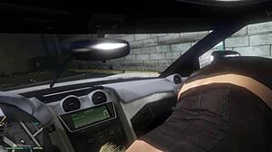 First person hooker encounter in GTA 5 car