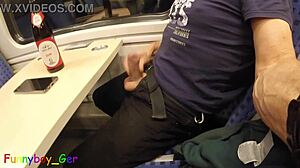on the moving train, i tried my third cumshot