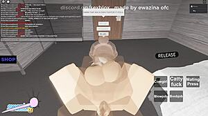 intense roblox adventure with big black cock and cowgirl riding