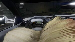 First person hooker encounter in GTA 5 car