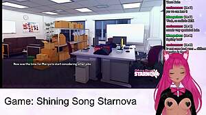 Vtuber Lewdneko dives into Shining Song Starnova Mariya route gameplay.