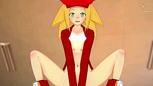 Roll Gets Serviced And Lubricated In Megaman Hentai.