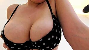 Slutty gf, check out my big natural tits and fat pussy lips in tight lingerie