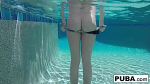 Underwater Pool Masturbation with Samantha Rone is Insane!