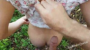 we grabbed veggies and fucked hard in garden bushes