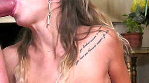 Wow, Cutie With Big Boobs Sucks Elder Cock!