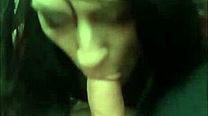 Deepthroat Blowjob On The Road In Public Setting