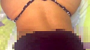 Sexy ebony amateur in public interview, big ass shaved, gay bunny action