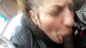 Hooker Deepthroats and Sucks Big Cock