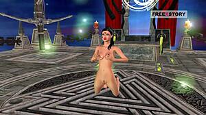 an animate cartoon 3d porn video of an indian teen 18+ girl giving sexy positions