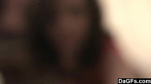 two teen lesbians in the bedroom play with a camera for dagfs