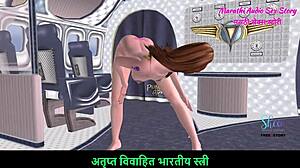 Hey, watch this cute teen girl stripping nude in the airplane for sexy poses?