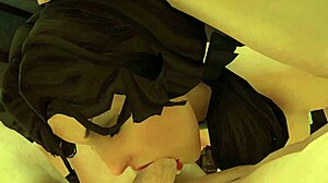 I love this true facial in hentai game