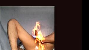 She gives handjob while fingering passionately