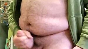 chubby gay man shows off cum compilation