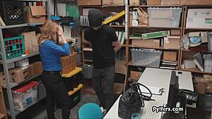 Lucky Thief Fucks Horny Milf Guard