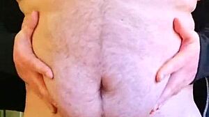 chubby gay man shows off cum compilation