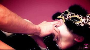 Hot brunette slave fucked rough by master