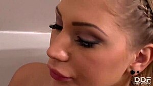 kiki cyrus and haley hill boldly finger each other in foot fetish lesbian action