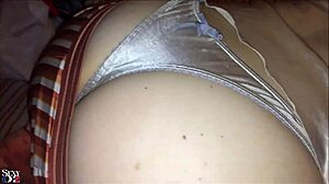 cute ladyboy stroking solo in sexy lingerie for fun