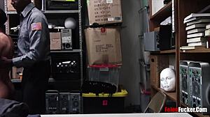 interracial felon gets exploited in public hidden cam action